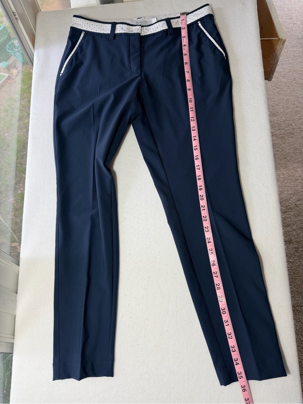 Lady Hagen Navy Golf Pants Women’s Size 2 Performance Stretch Slim Fit - Picture 8 of 8